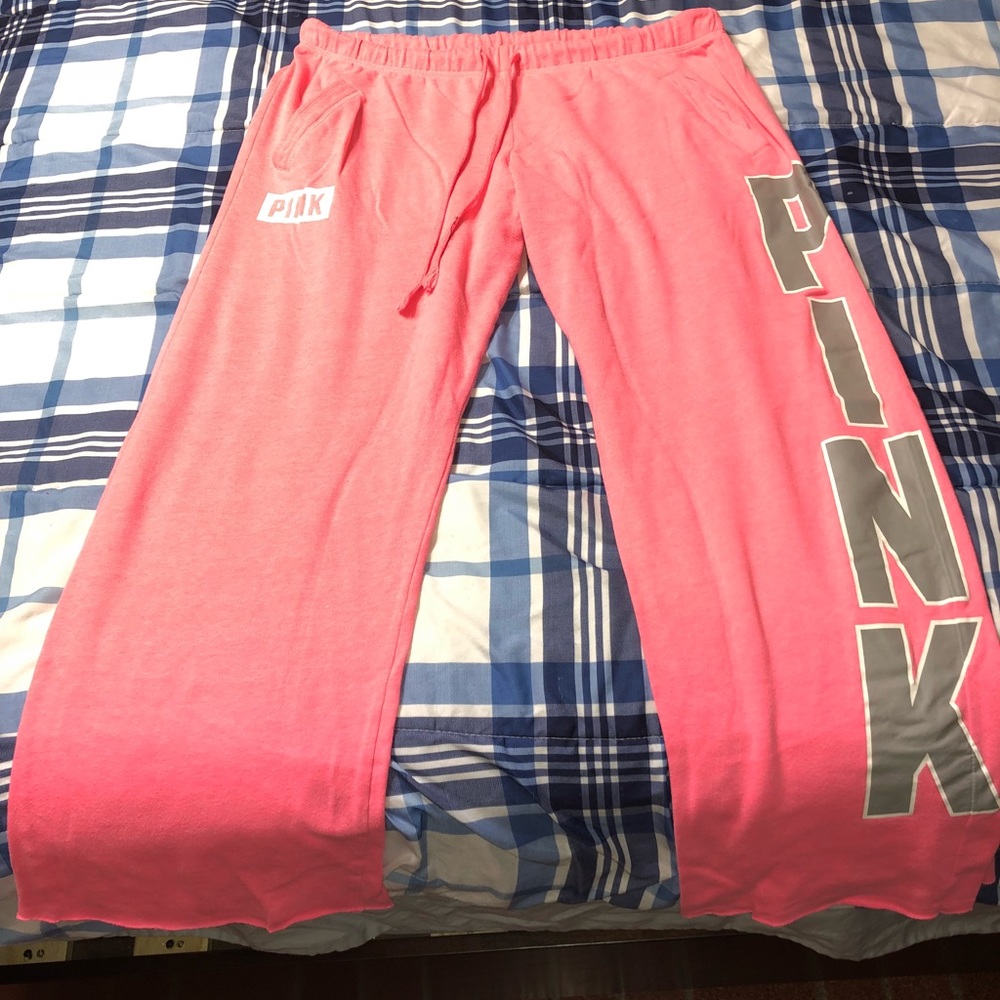 VS Pink flared leg lounge pant